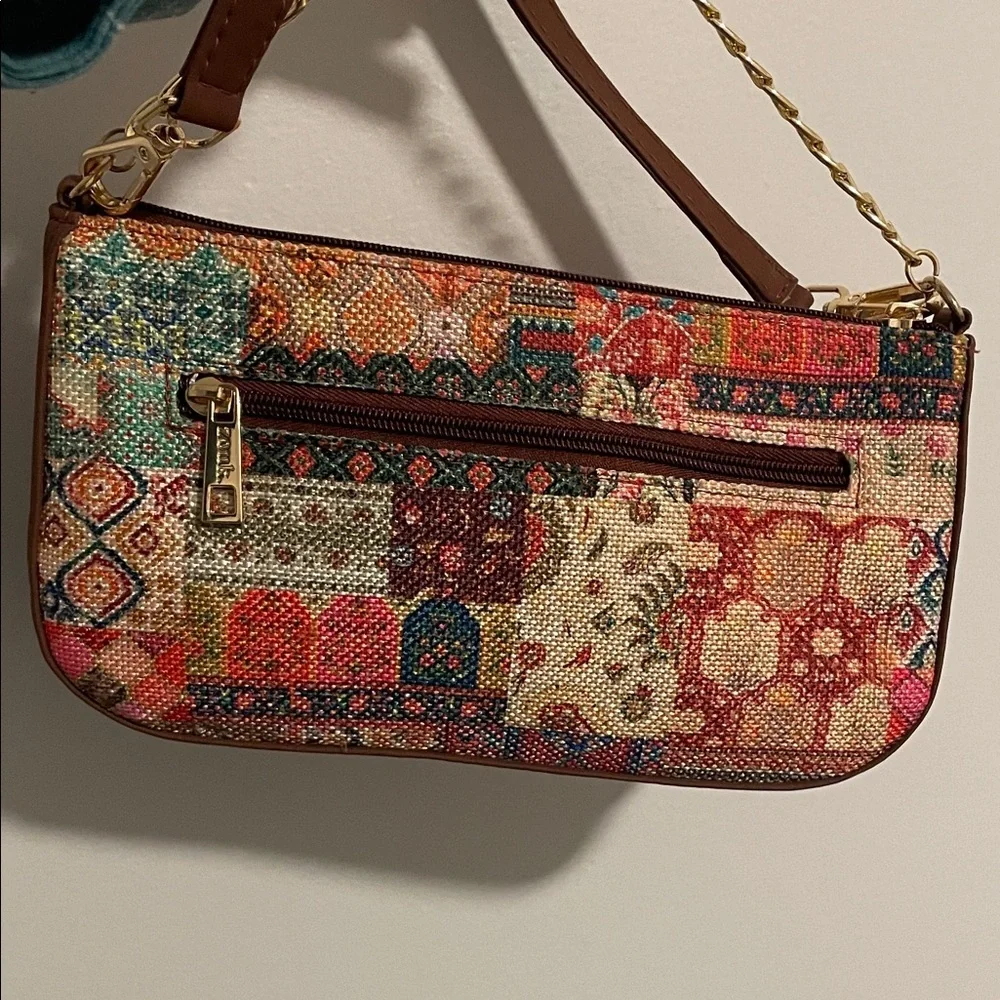 Multicolor Women's Bag with Chain Detail